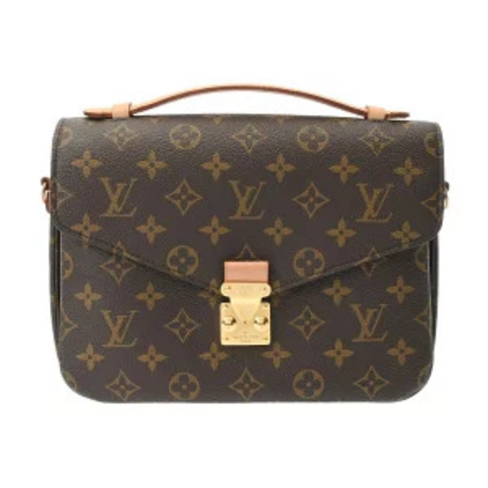 Louis Vuitton Monogram Pochette Metis Brown Canvas Handbag